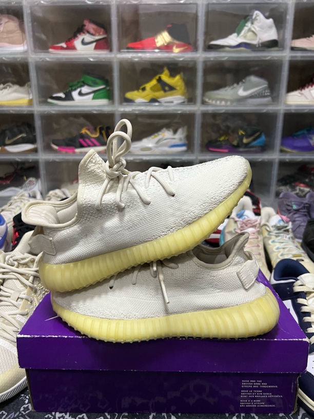 40.5码/椰子350v2白冰休闲鞋/二手正品99新