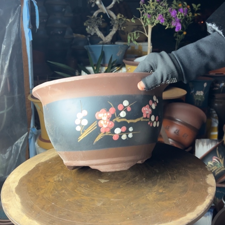 紫砂t004中花盆华欧