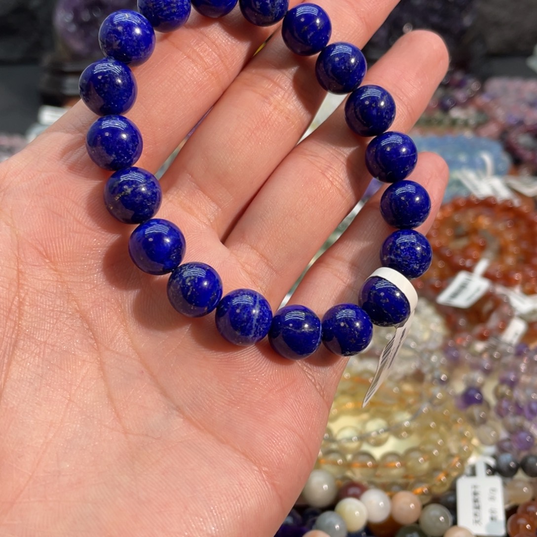 果***道青金石未镶嵌手链青金石11