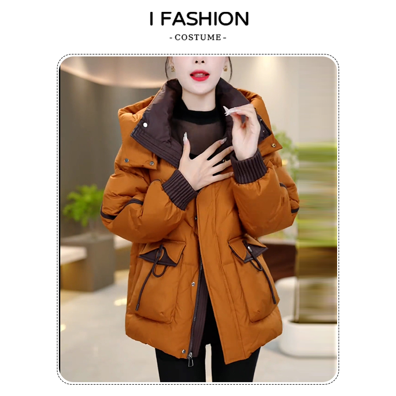 小个子时尚妈妈装宽松遮肉棉服女2025年冬季新款减龄百搭开衫外套