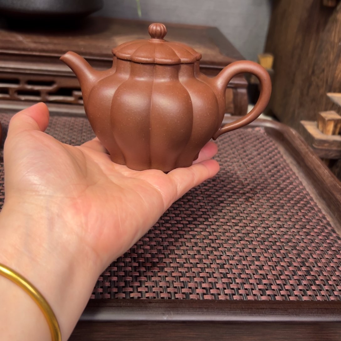 紫砂茶壶一**兔全手紫砂