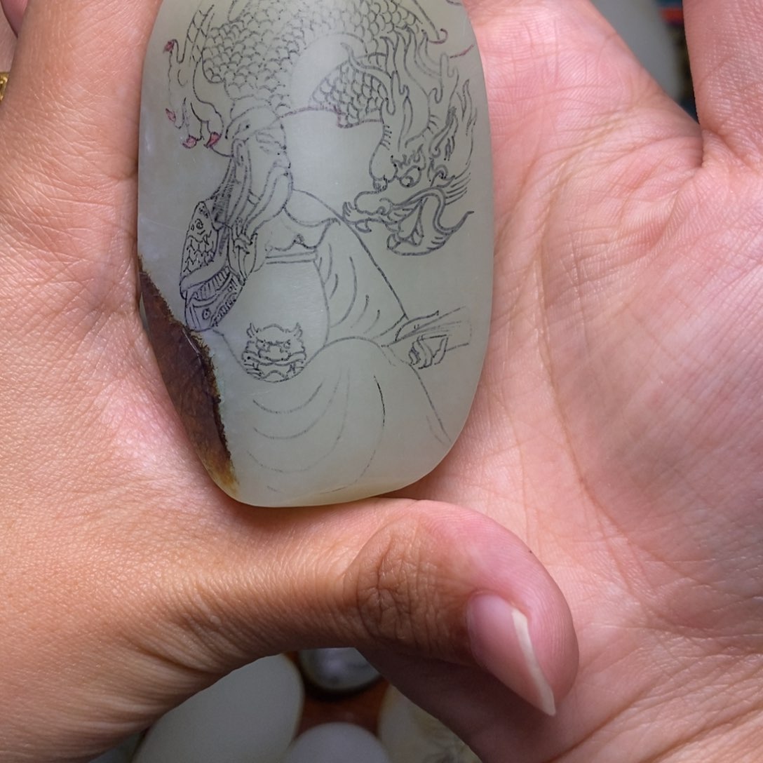 未镶嵌吊坠定制和田玉生****动