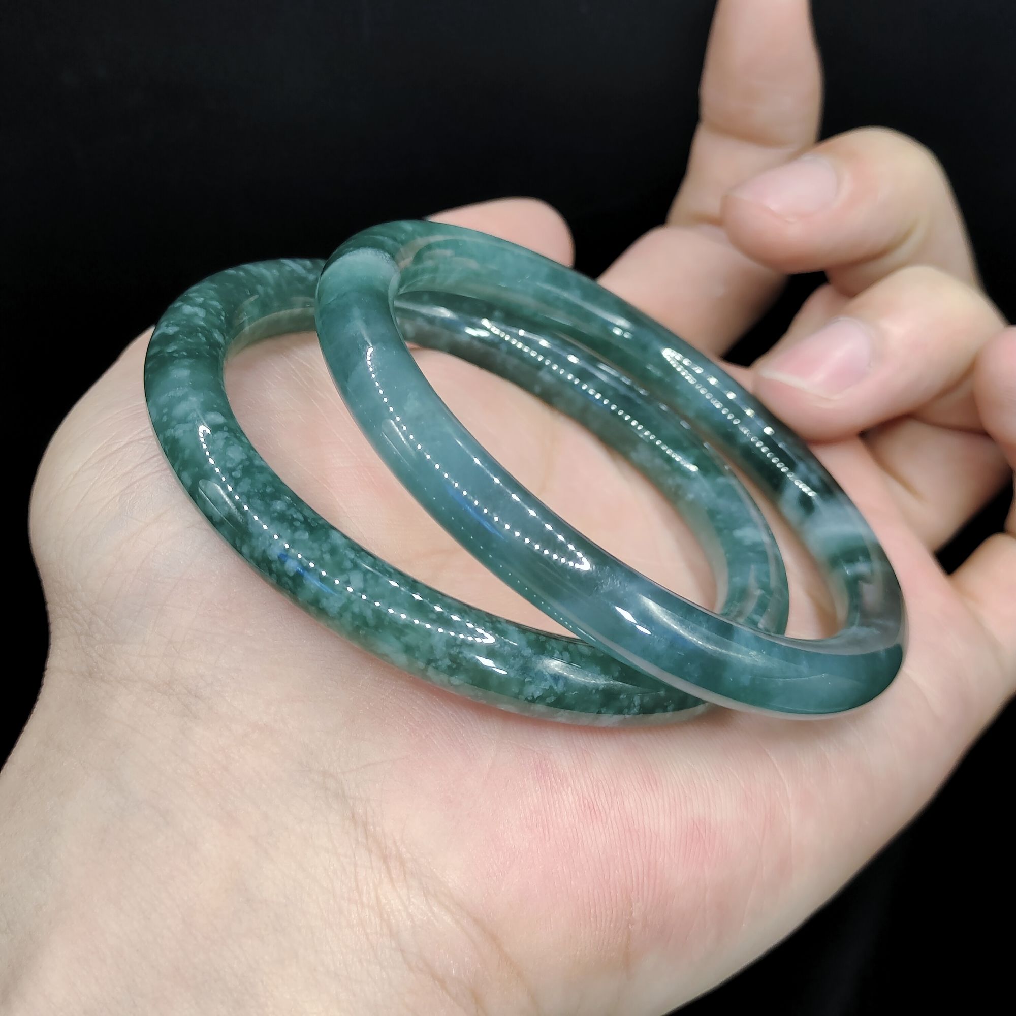 【老三珠宝】翡翠美人条手镯GS【多样性发其一】圈口52-62mm