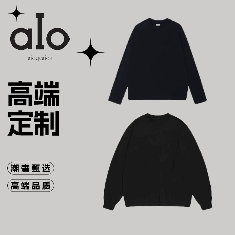 aioqeaios【67号-双银】重磅爆款长袖男痞帅宽松休闲百搭潮牌上衣