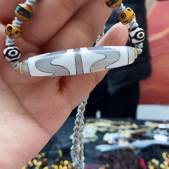 玛瑙/玉髓颈饰合金