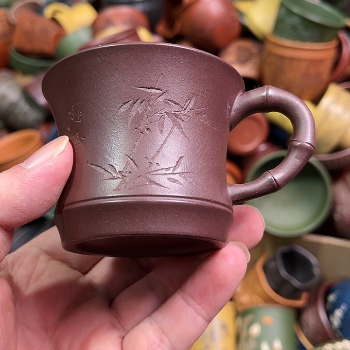 紫砂茶杯全手工紫砂主人杯