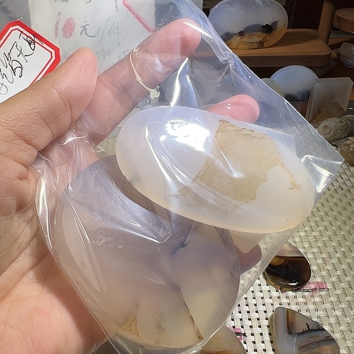 玛***画玛瑙/玉髓未镶嵌颈饰