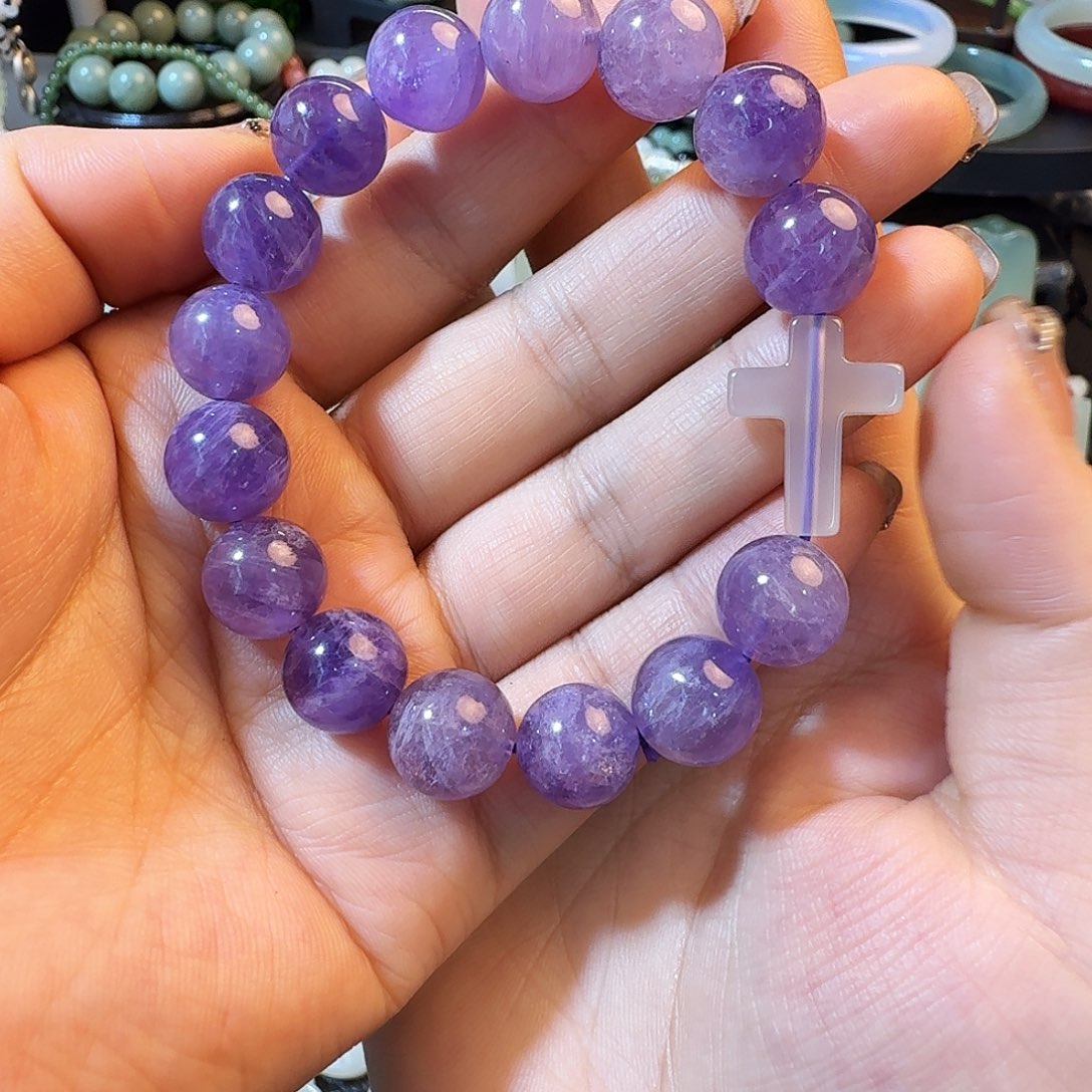 未镶嵌烟晶手链手串