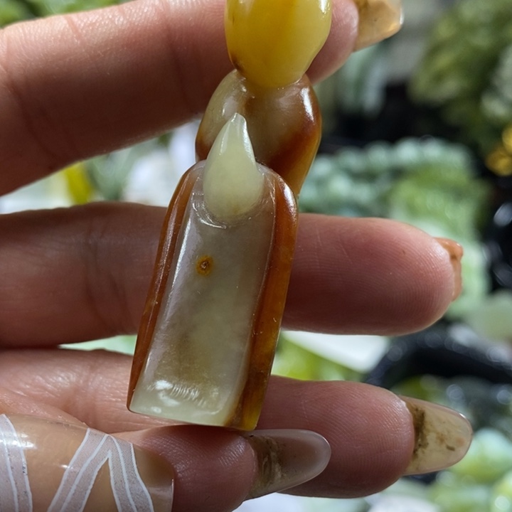 岫玉未镶嵌岫玉手把