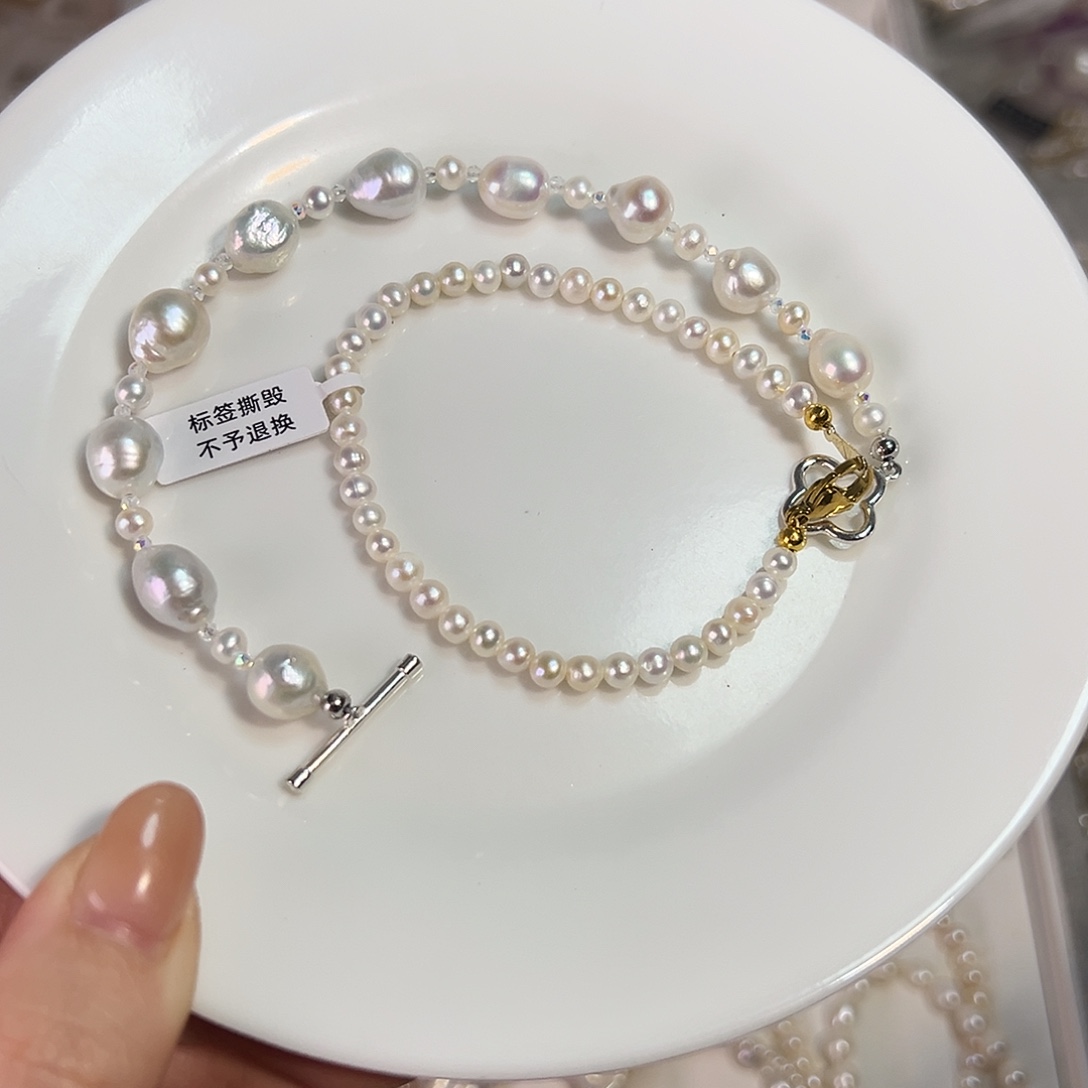 设计款珠宝淡水珍珠合金