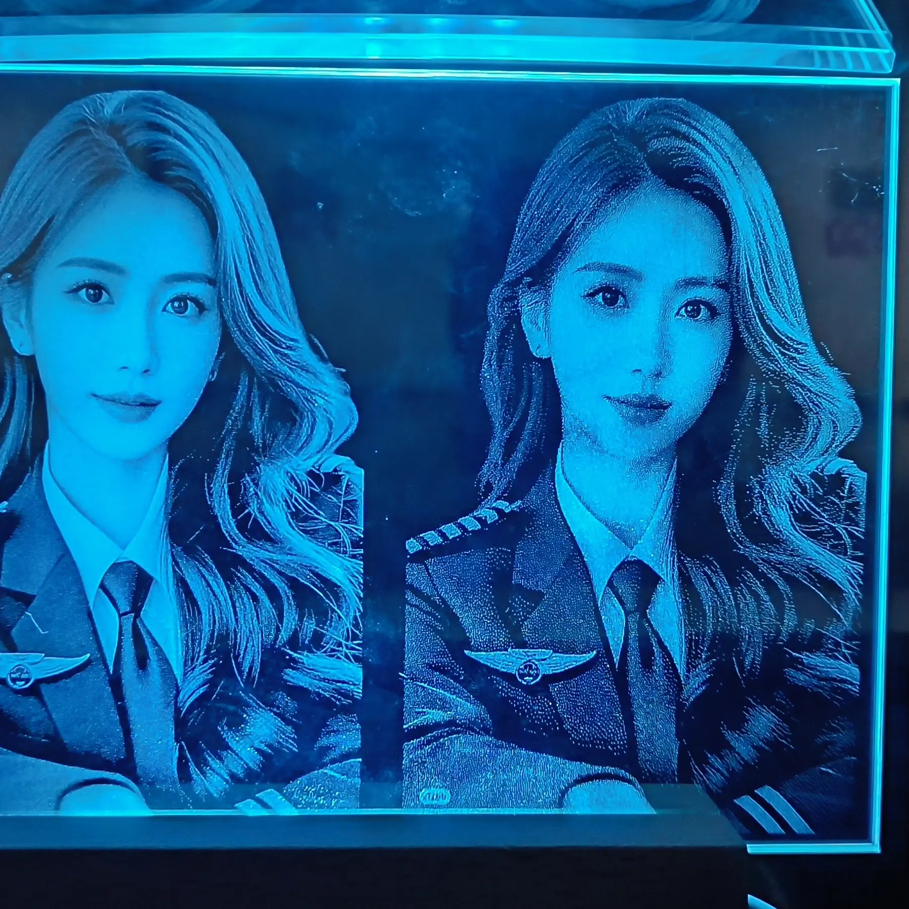 创意玻璃锤子画定制照片生日礼物送女友