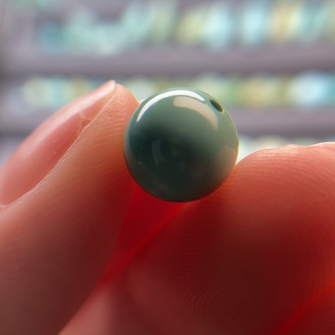 绿松石未镶嵌圆珠9.5mm