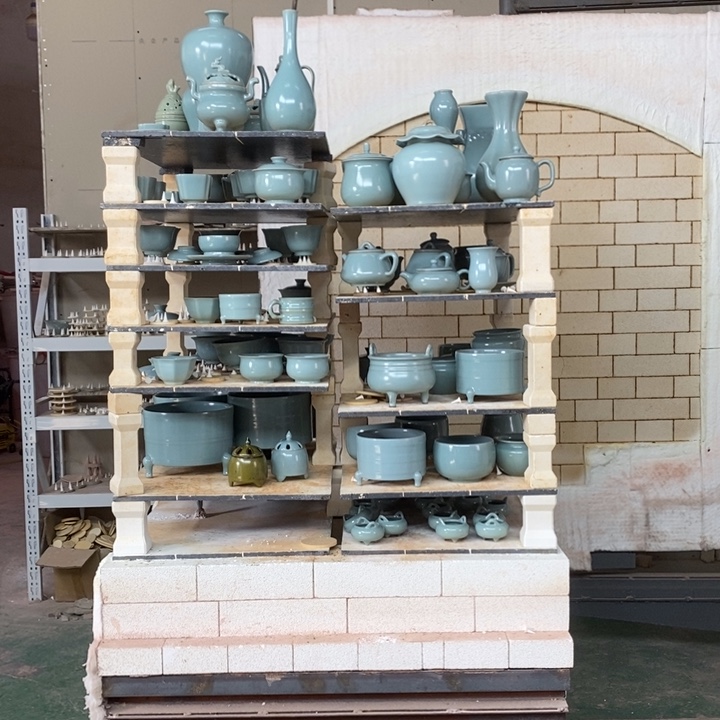 摆件抱朴汝瓷仿古微瑕