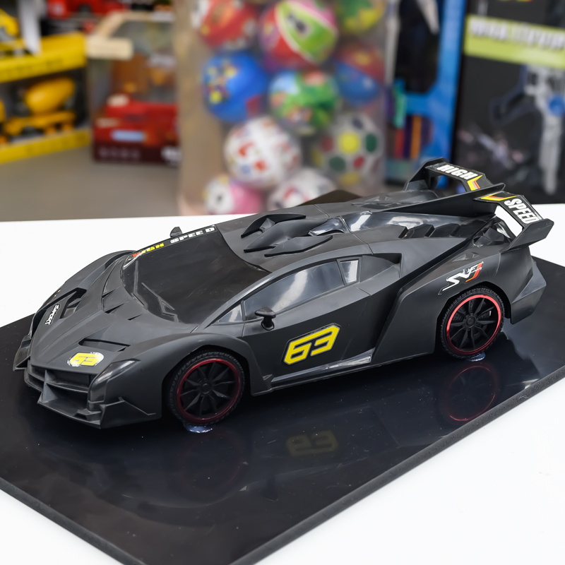 【店内热销】大号36公分兰博黑色跑车科学玩具DIY贴纸-电商盒发货ls