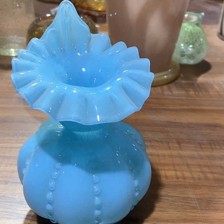 琉璃琉璃花瓶高14口2