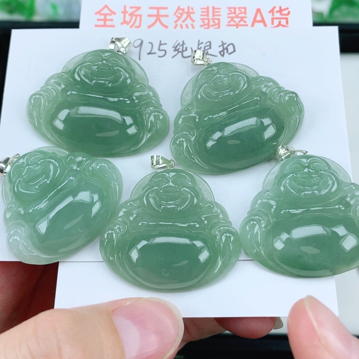 翡翠挂件银S925镶嵌多样性发其1