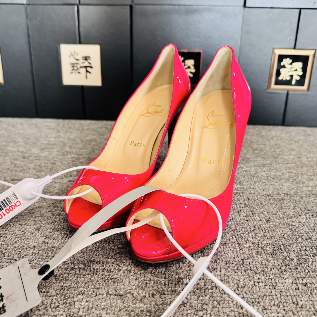 95新 Christian Louboutin/克里斯提·鲁布托 高跟鞋37码ysc1633