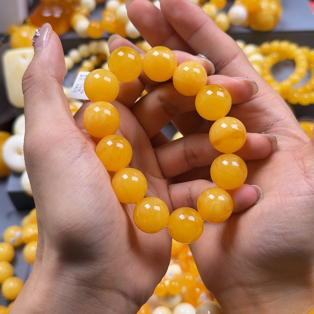 琥珀珠宝奇石未镶嵌17mm