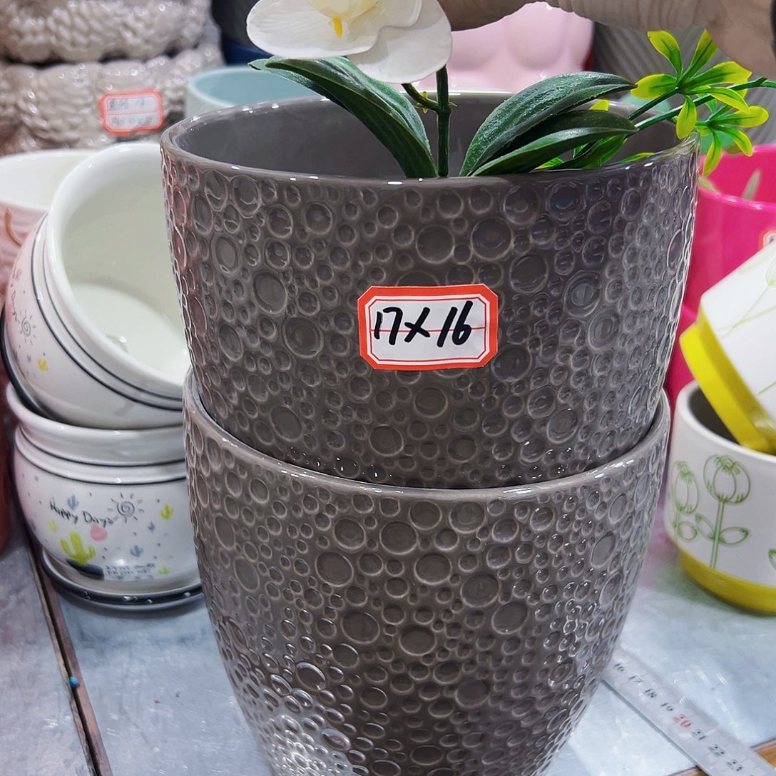 外贸尾单陶瓷花盆凑单10米包邮