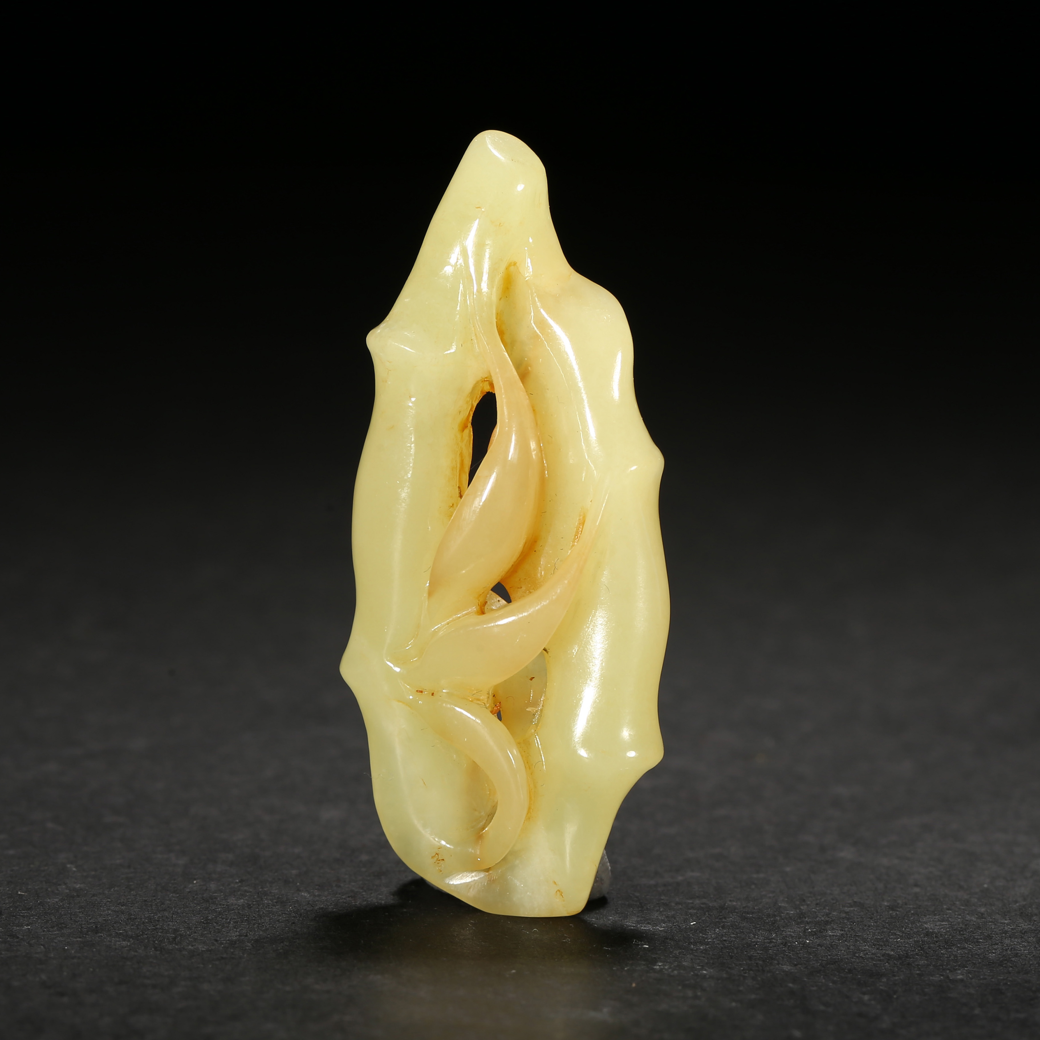 二十世纪*竹节玉佩/ALJ08251025184/和田玉【北京文博】