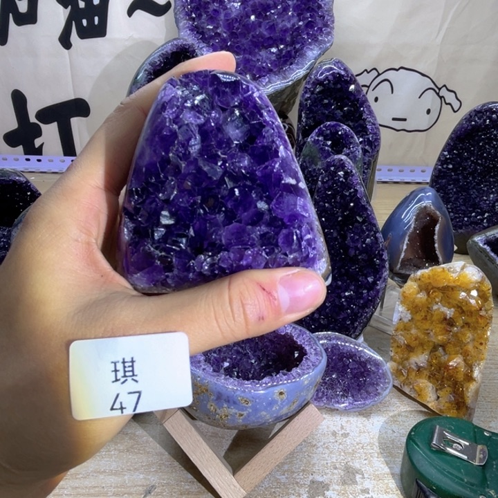 未镶嵌珠宝半成品紫晶