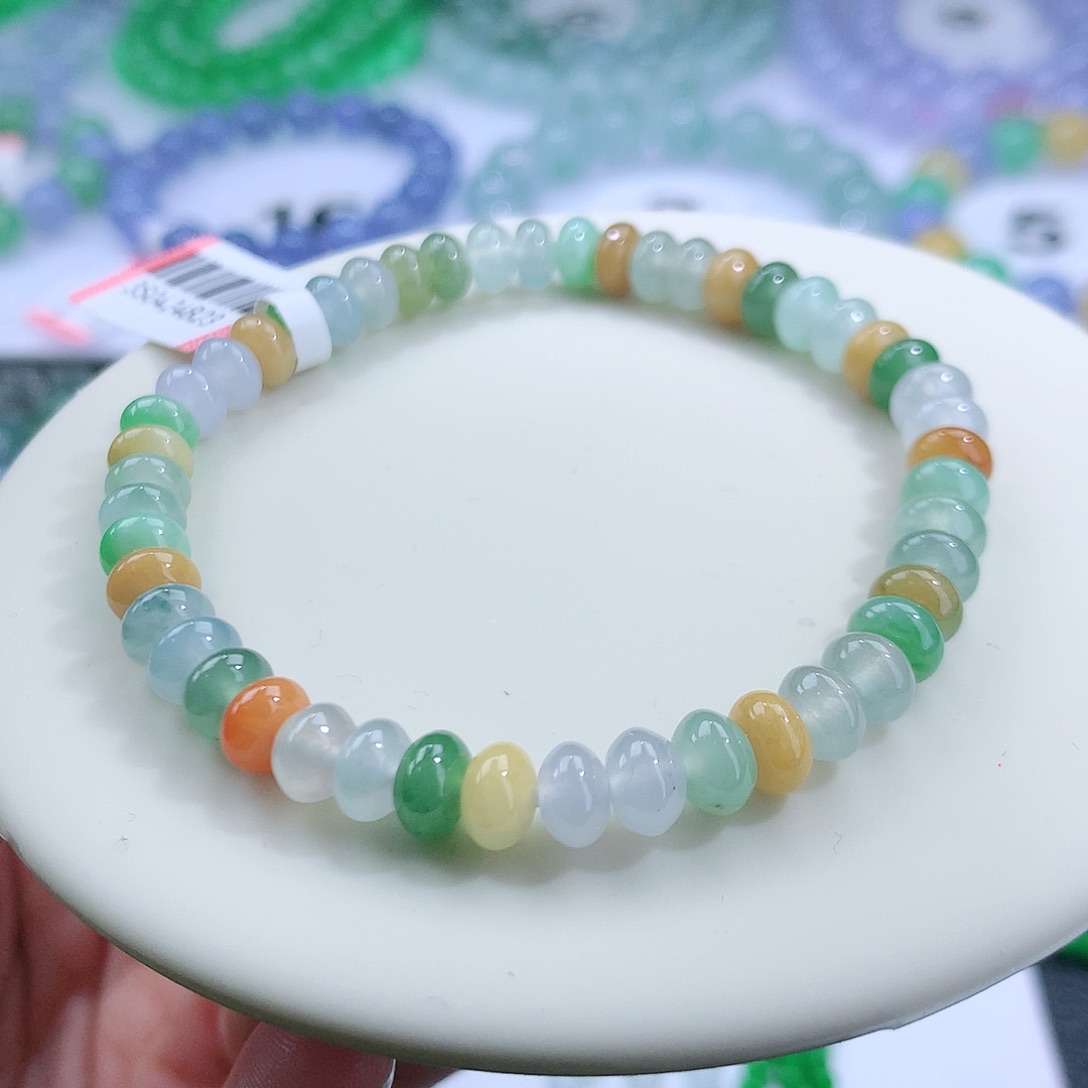 翡翠手串未镶嵌卡5.8