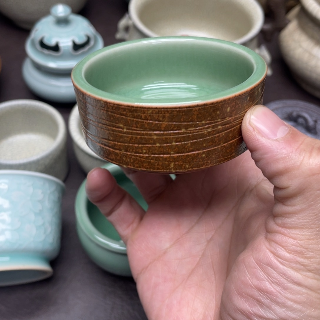 青瓷茶具家用茶具微微瑕