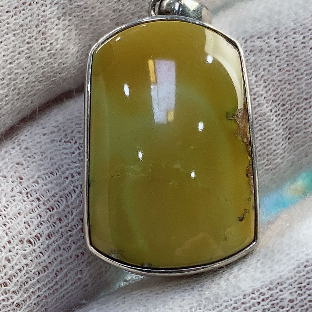 绿松石珠宝奇石银S925镶嵌