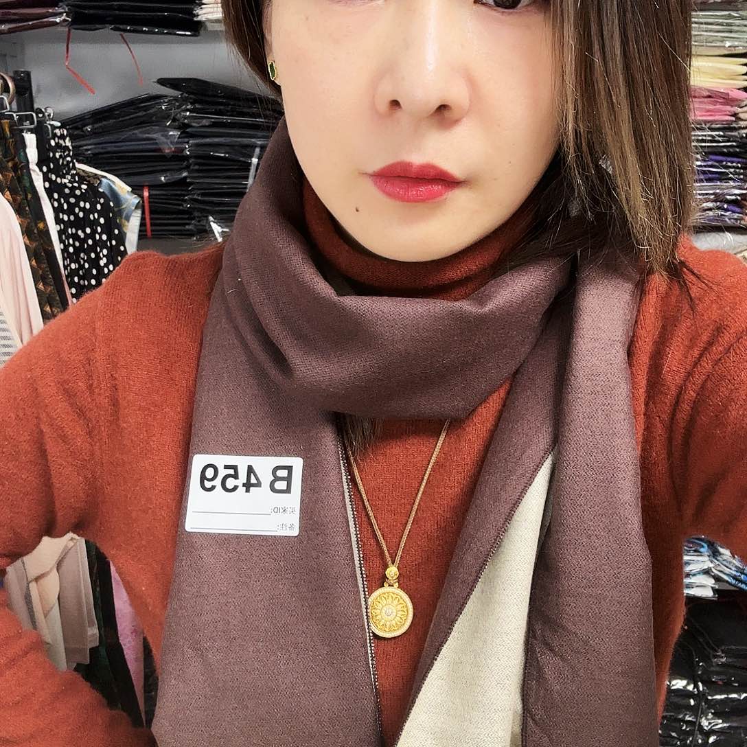 459咖色➕米色围巾特价