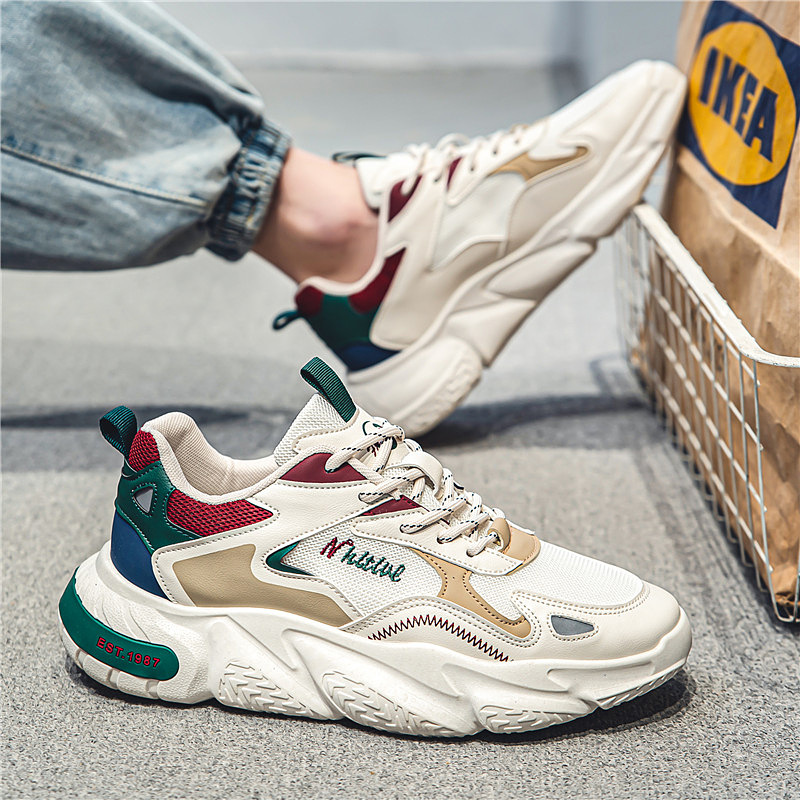 男鞋冬季2025新款青少年运动跑步鞋休闲增高网红爆款老爹潮鞋