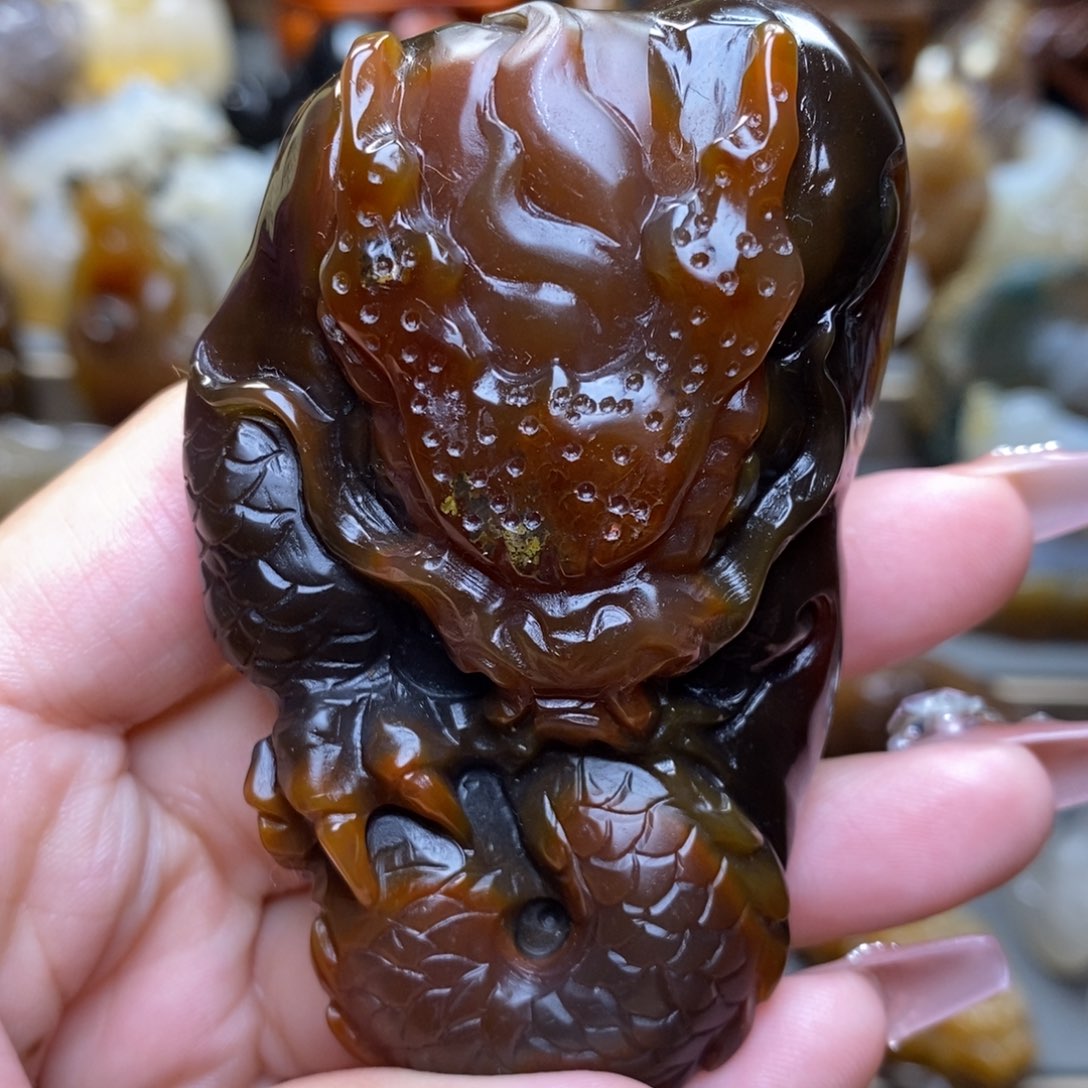 玛瑙/玉髓把件未镶嵌