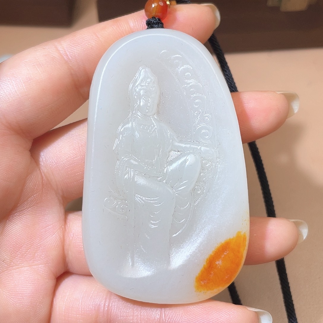 和田玉未镶嵌颈饰A7