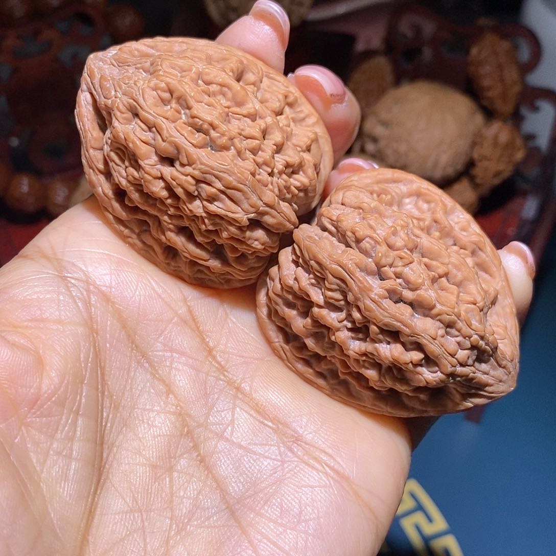 文玩核桃把件T*@40虎头王