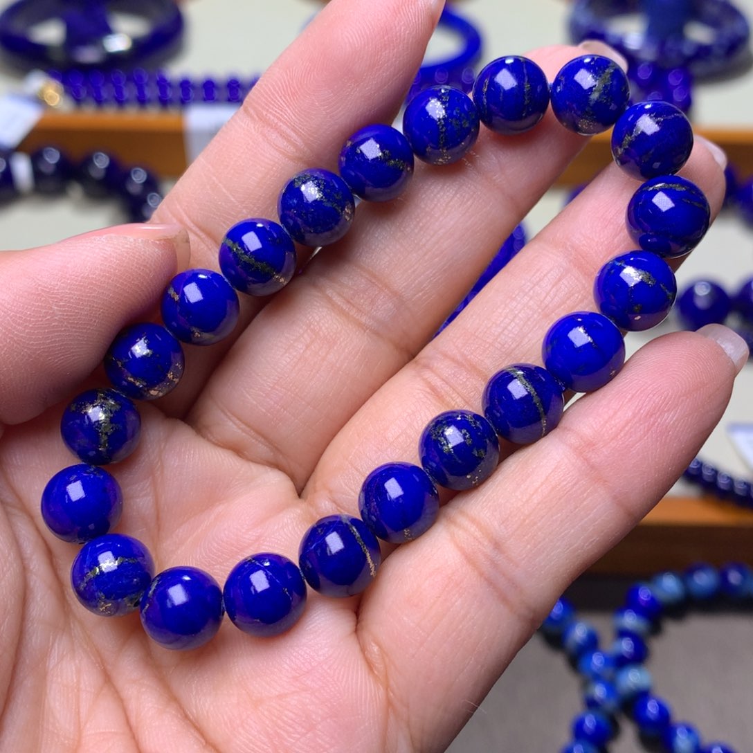 青金石手串未镶嵌8.7m