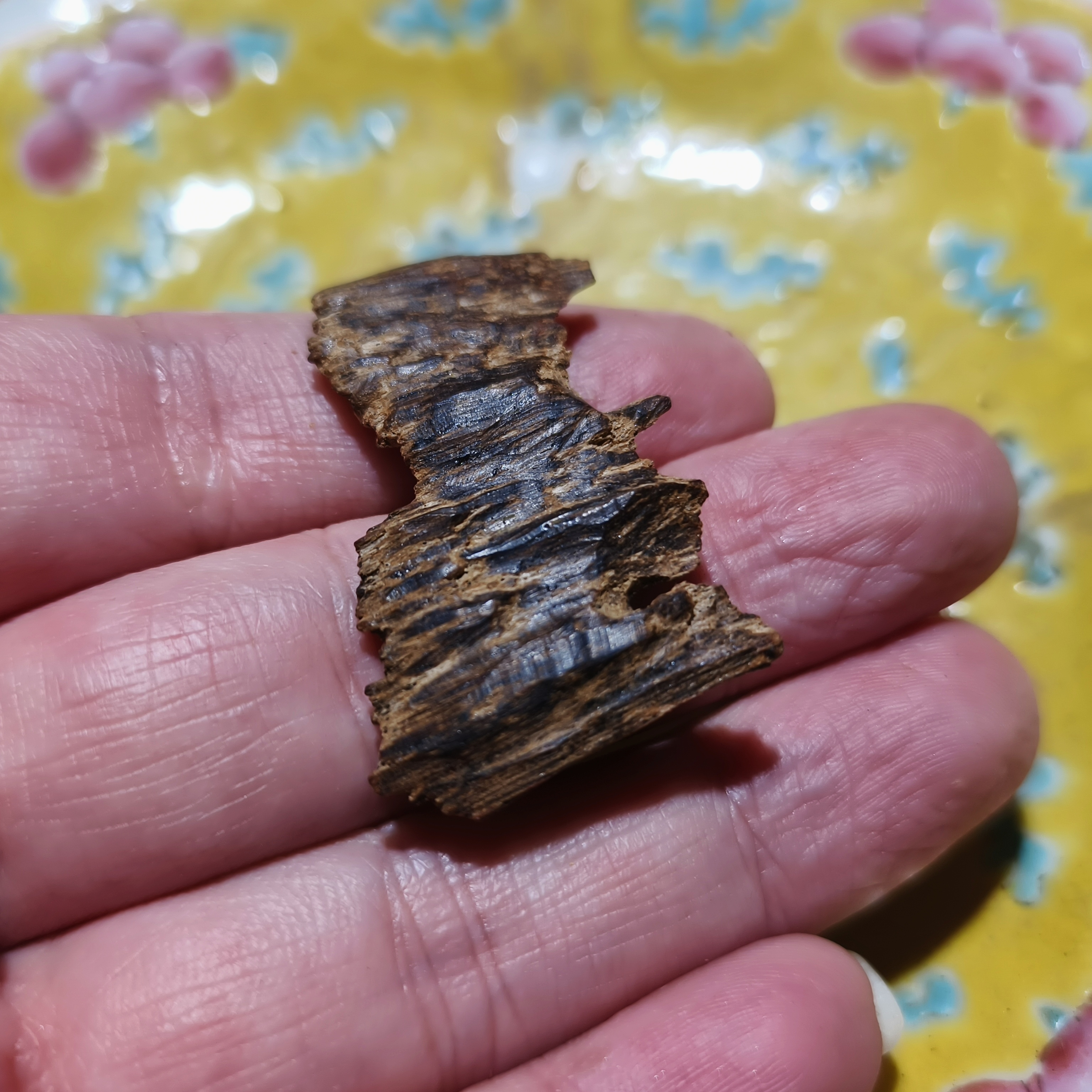 沉香/六十年代海南黎母山树芯油沉水紫棋楠 克重约1.88克香熏