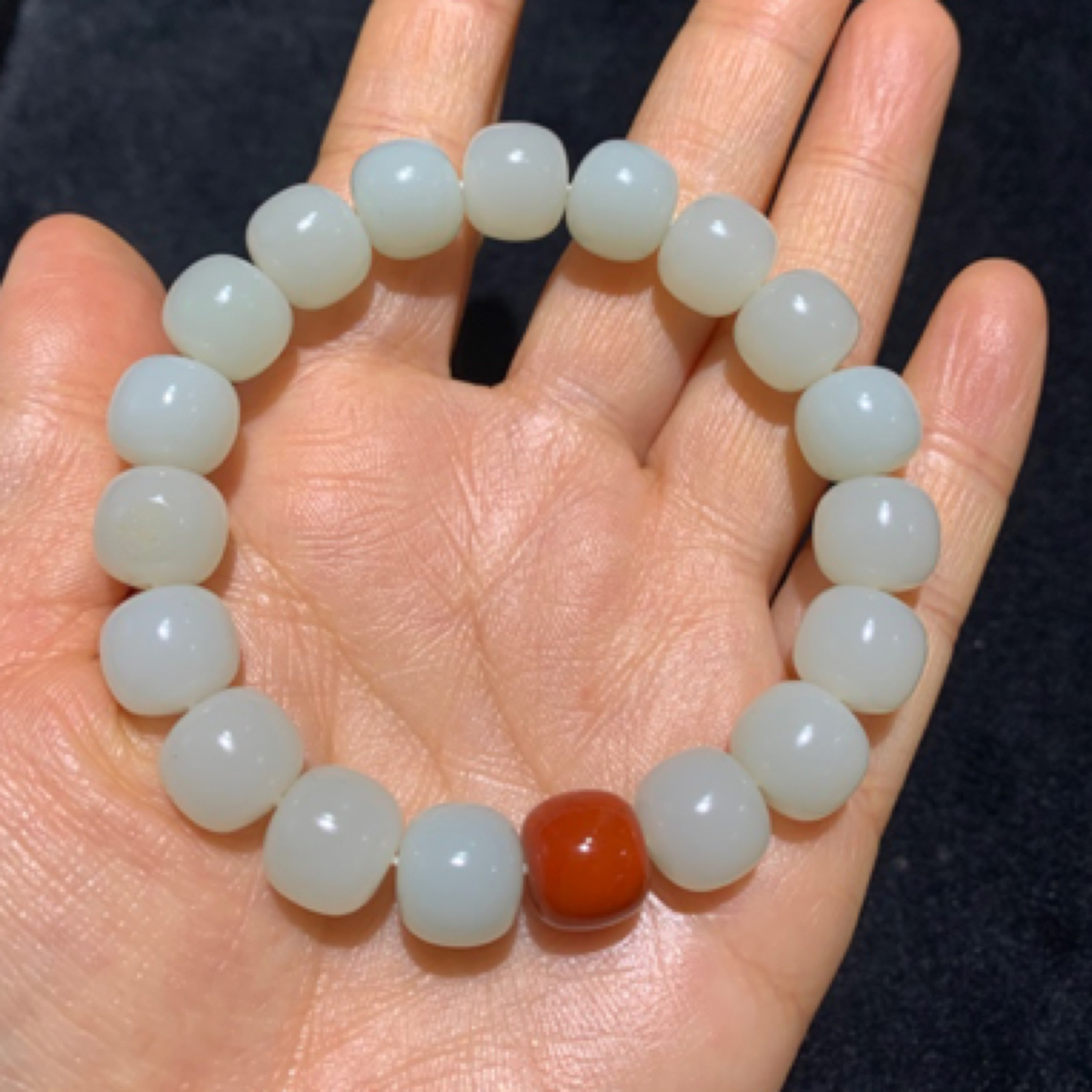 和田玉手串未镶嵌