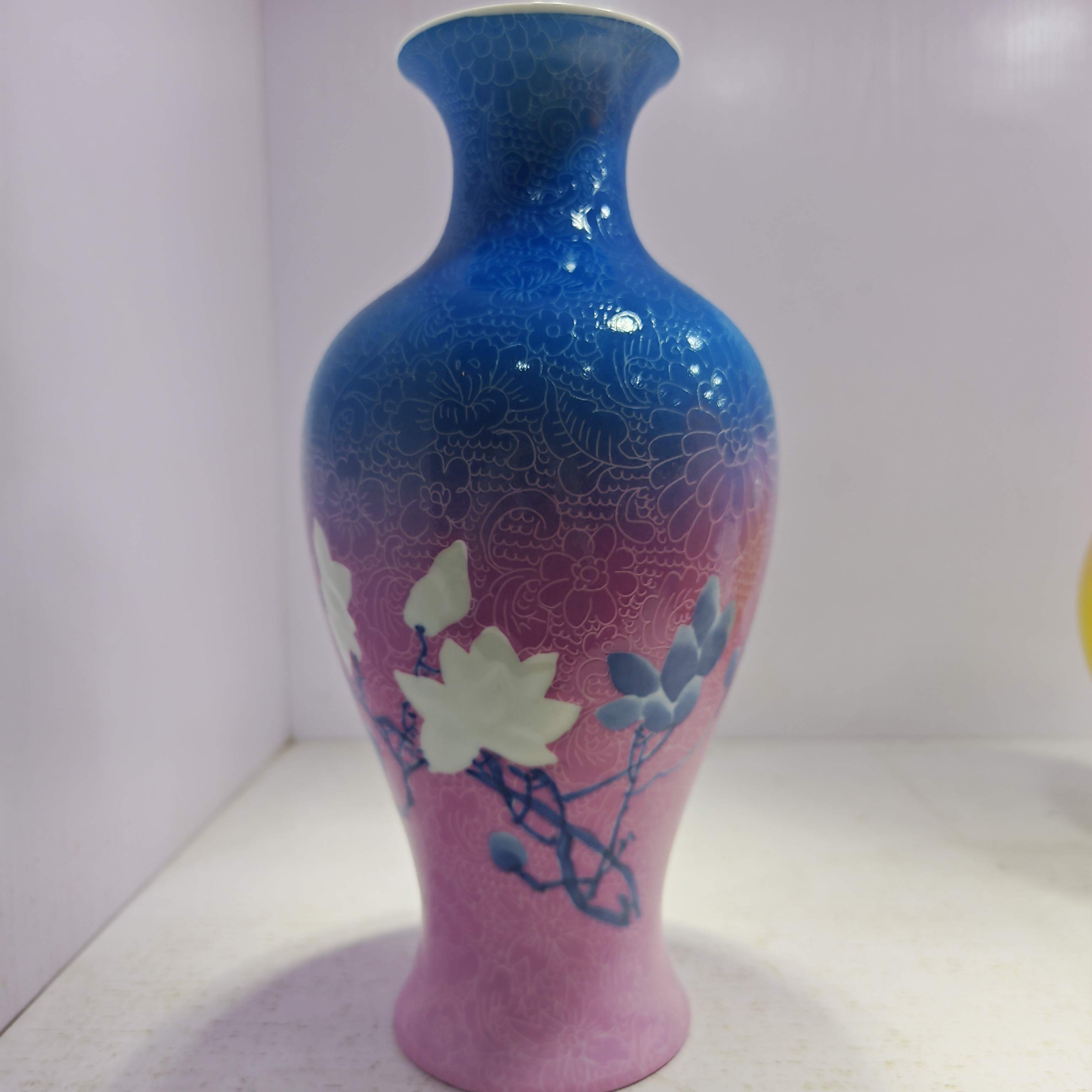  【景德镇】高温陶瓷，GWD茶道粉蓝瓶瓷流水