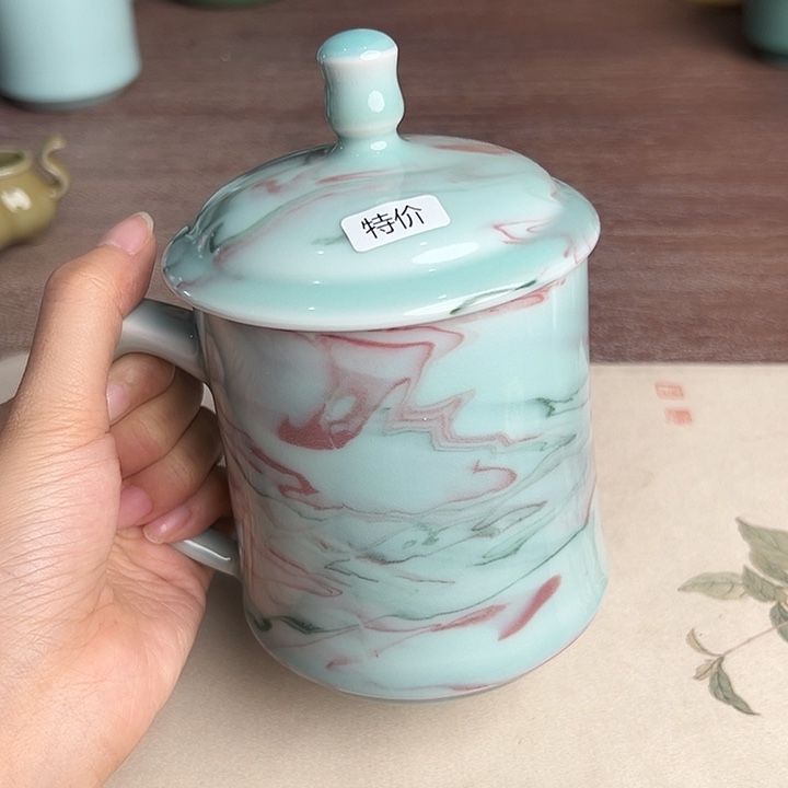龙泉云间青瓷小米茶器