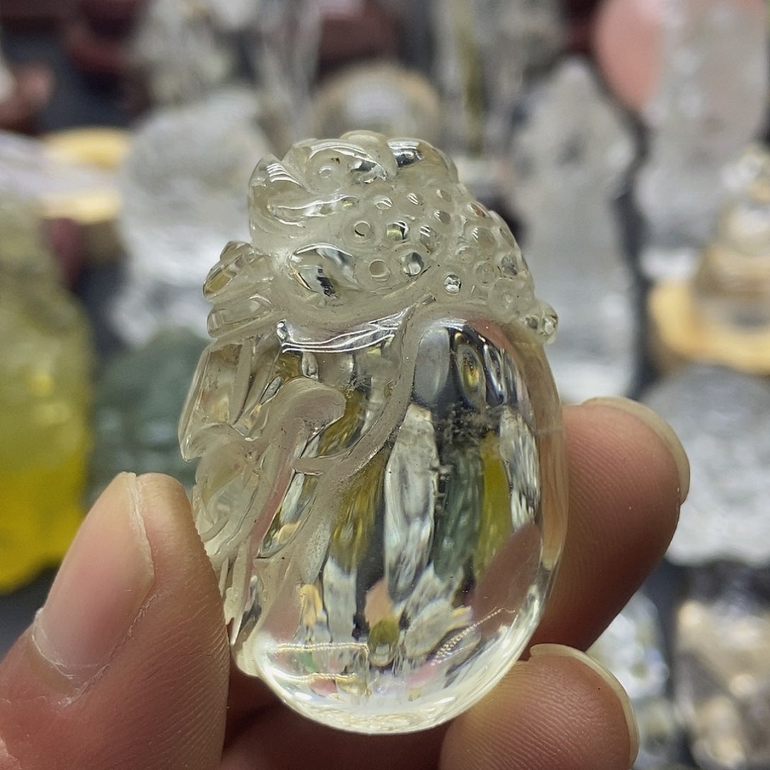 水晶摆件未镶嵌吊坠