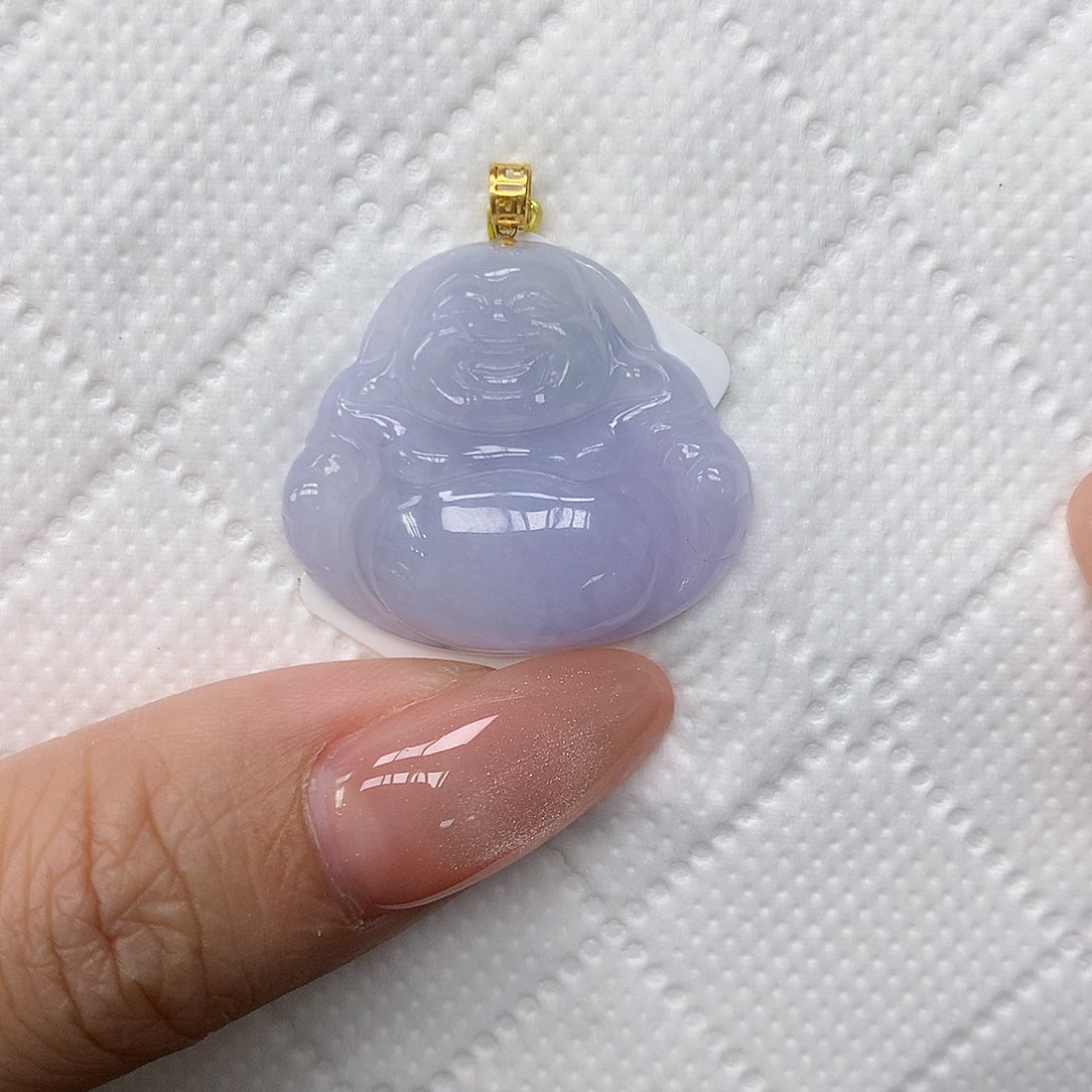 颈饰18K金镶嵌翡翠