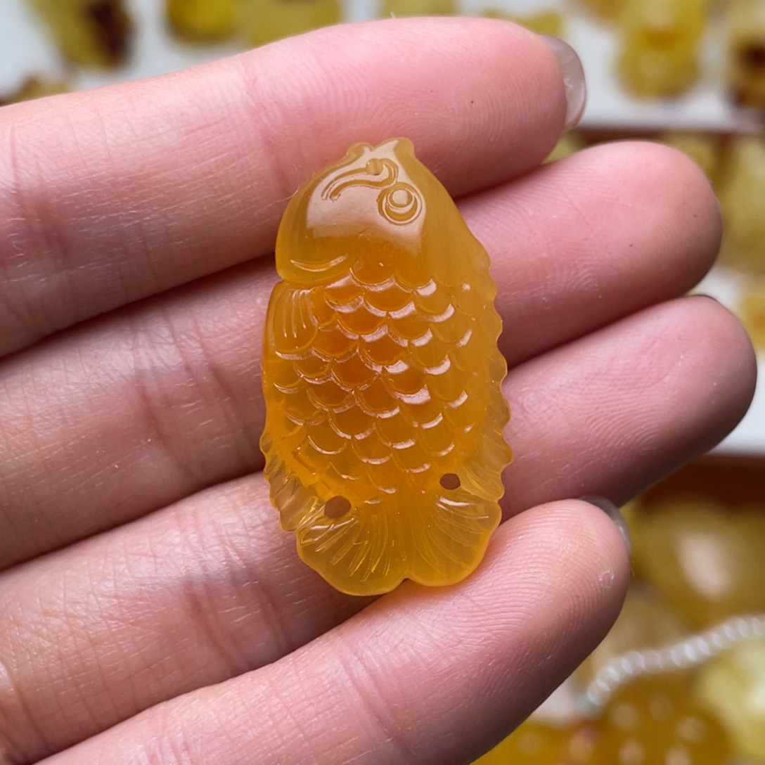 琥珀吊坠(不含链)未镶嵌