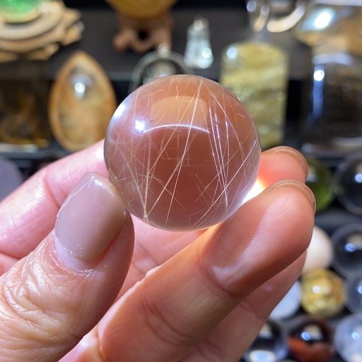 【闪购商品】水晶天然发晶球未镶嵌m****e