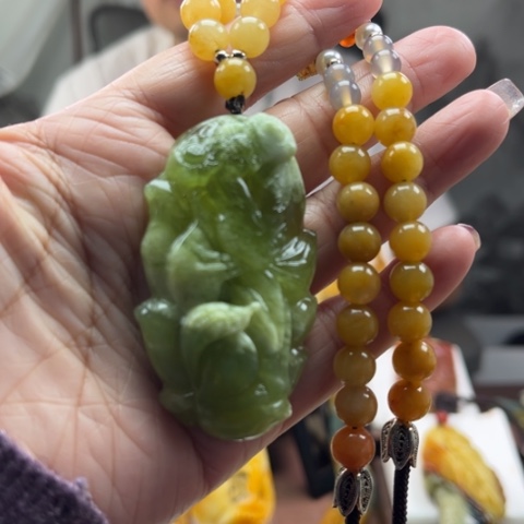 岫玉挂件未镶嵌挂件