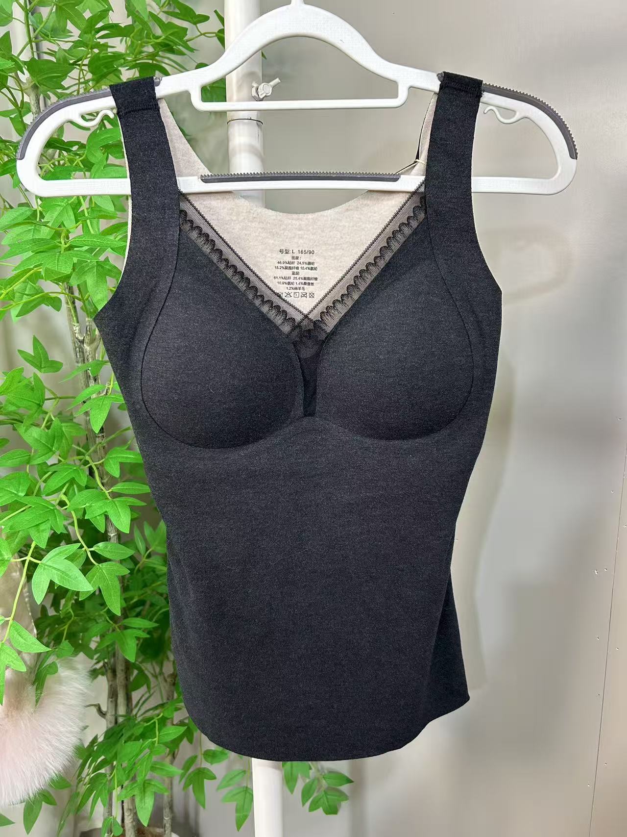 桑蚕丝羊毛时尚保暖背心