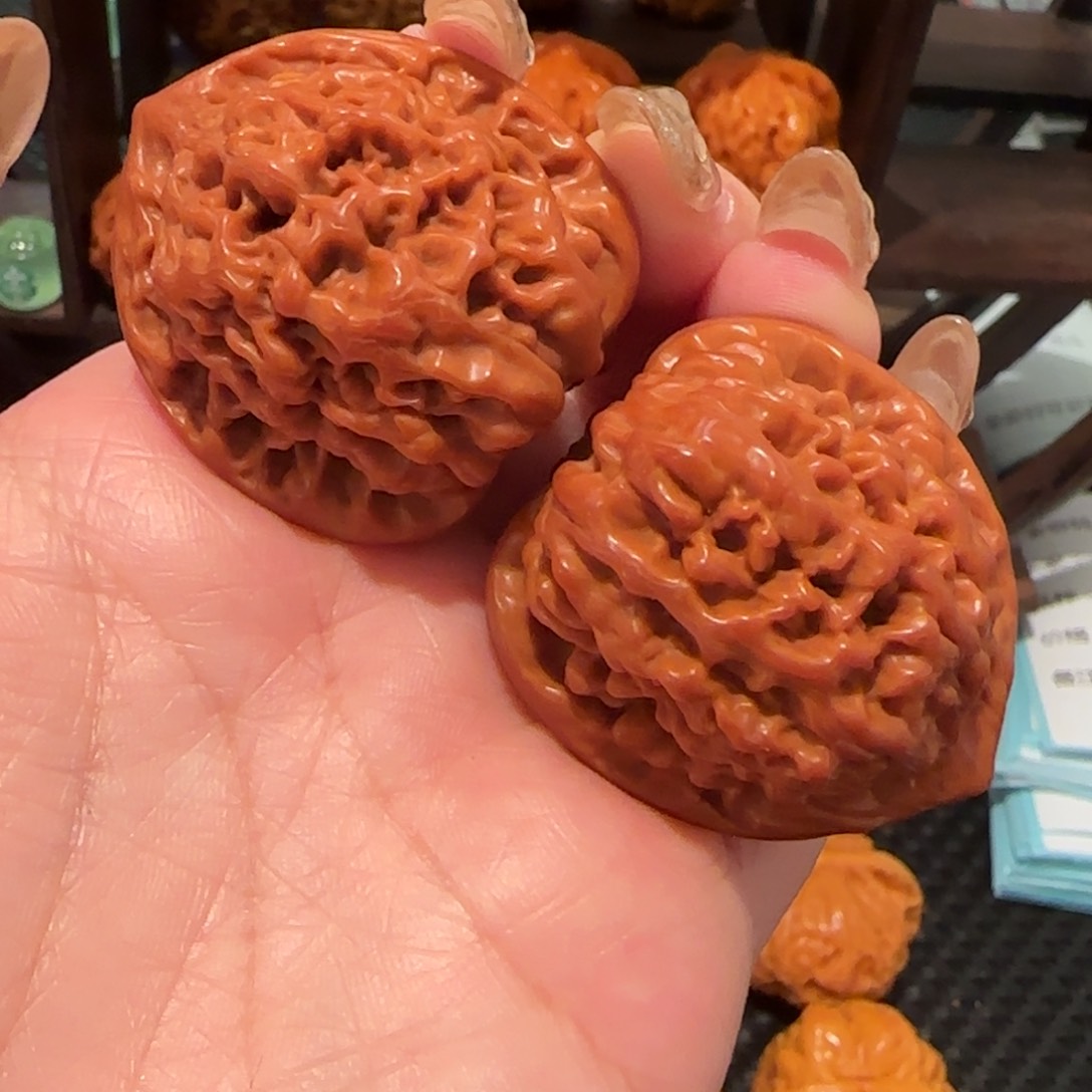 桃核吊坠官帽36精品1088