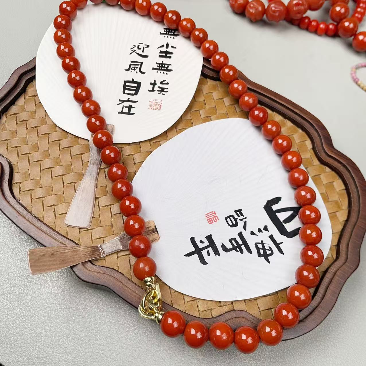 天然南红玛瑙妈妈链 多样性发货拍一发一