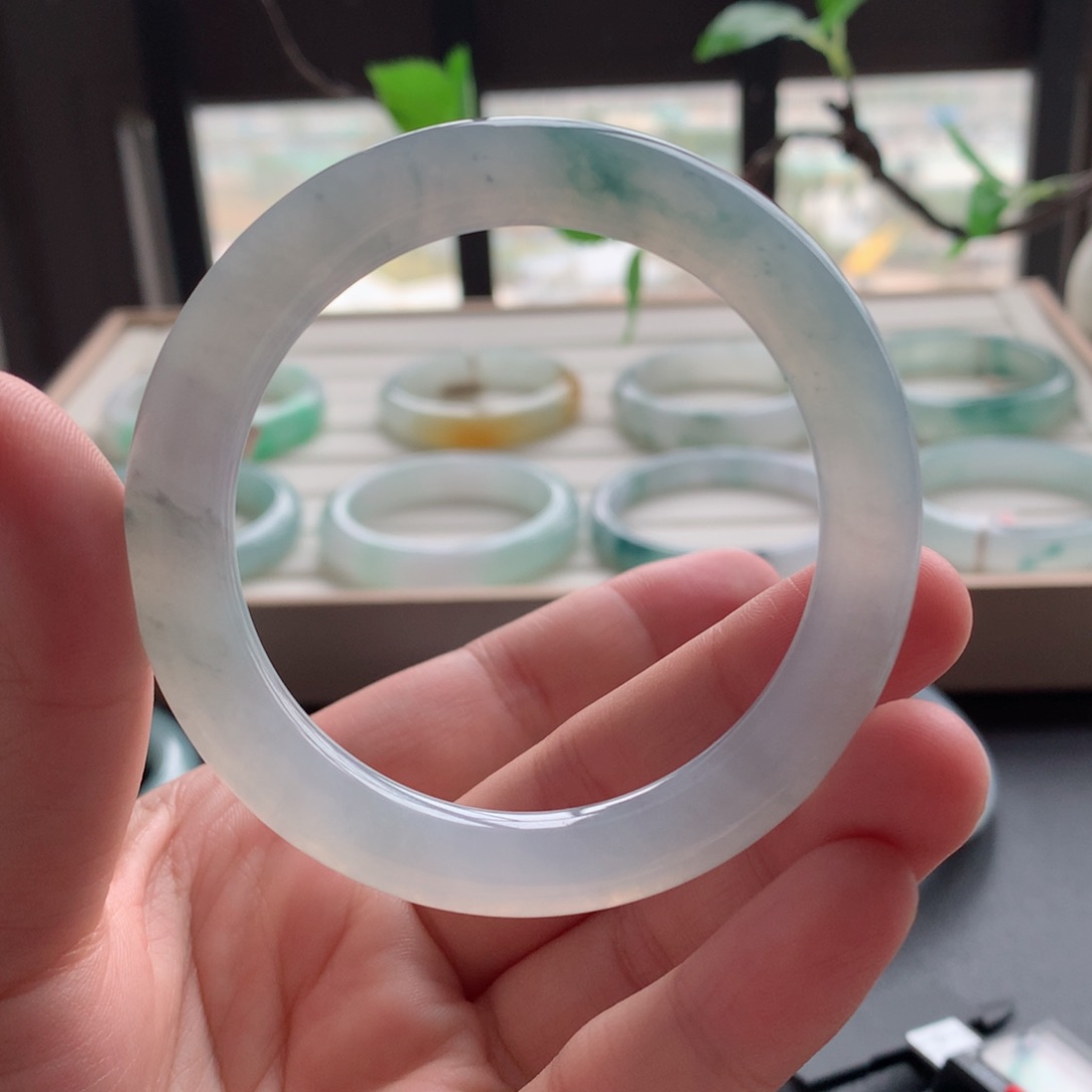 翡翠手镯未镶嵌4号-51.5