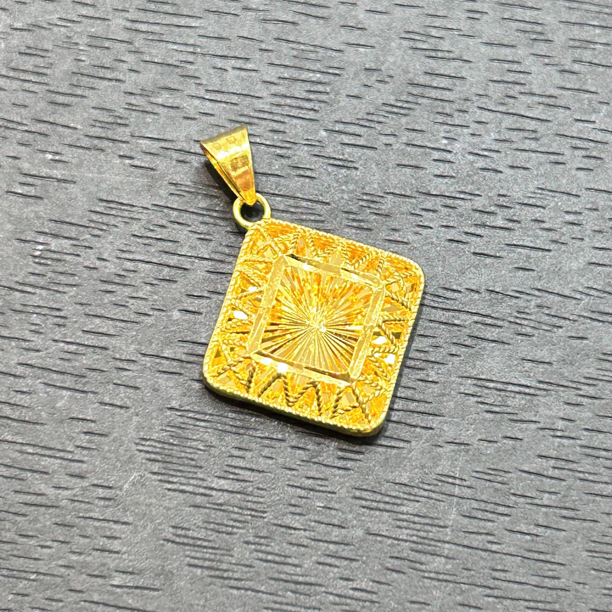 【木子专享】足金999投资金攒黄金爆闪菱格ZBHJD1584克重多退少补