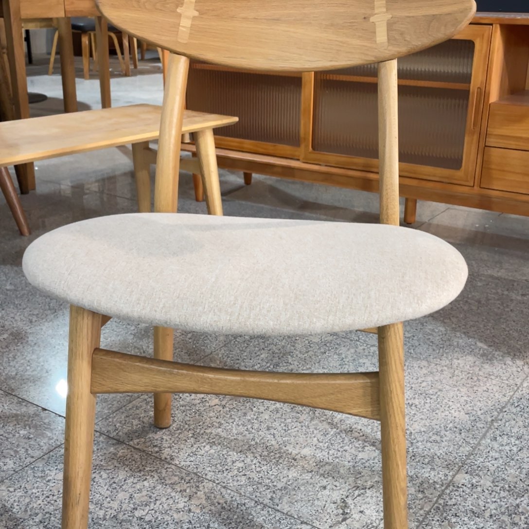 木白橡木软包椅1张