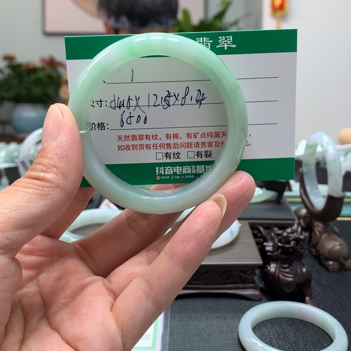 翡翠手镯未镶嵌天然翡翠手镯A1